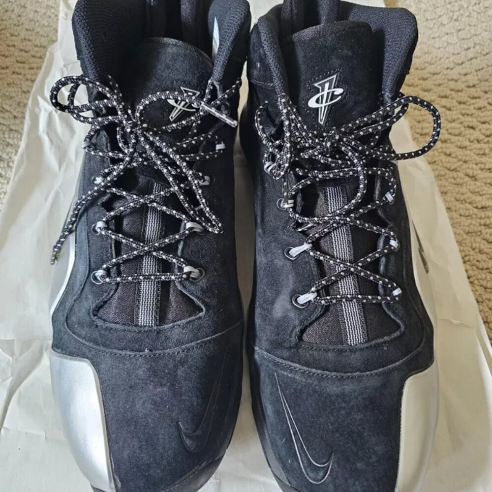 Brand Nike Men Zoom Penny VI Black/Metallic Silver Size 13 with box